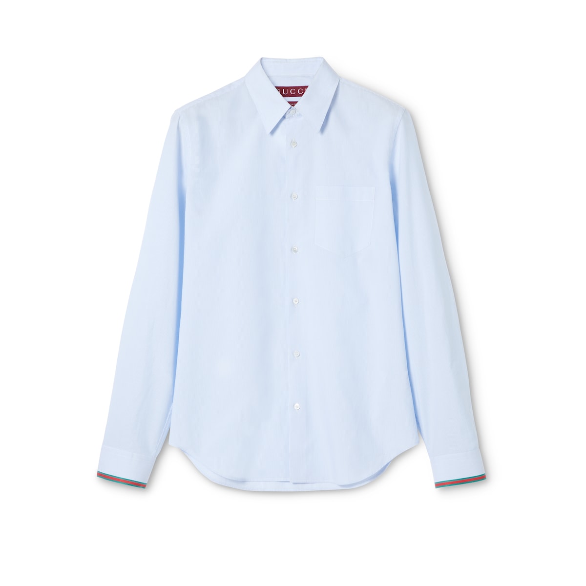 Gucci Striped Cotton Shirt With Web