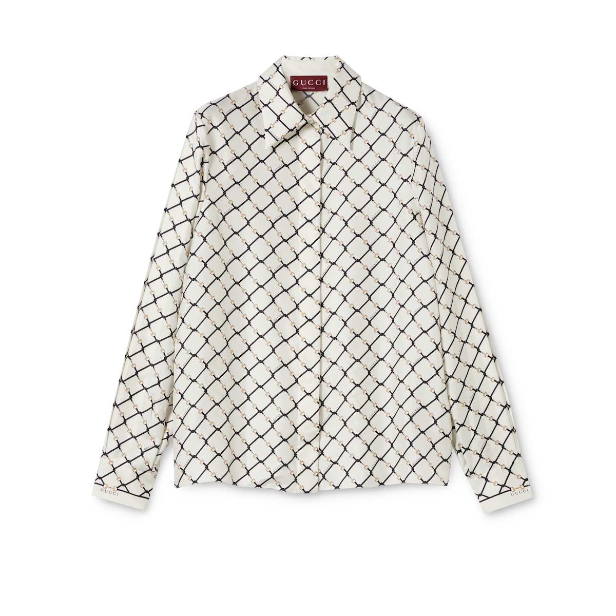 Printed Silk Twill Shirt Printed Silk Twill Shirt