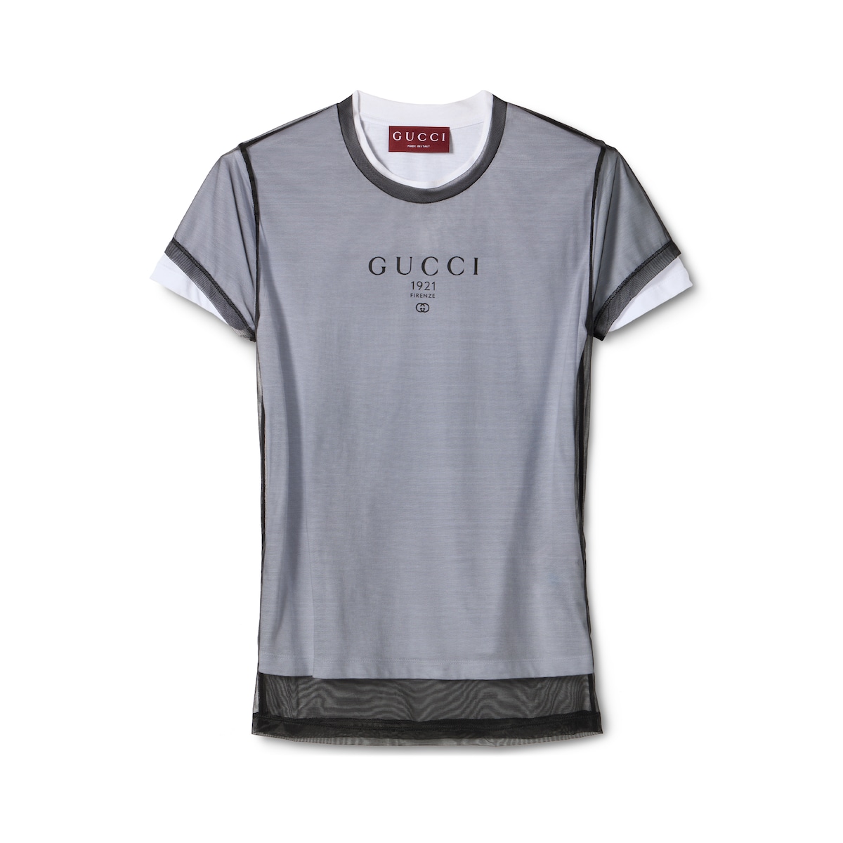 Gucci Double Layered Jersey T-shirt With Print
