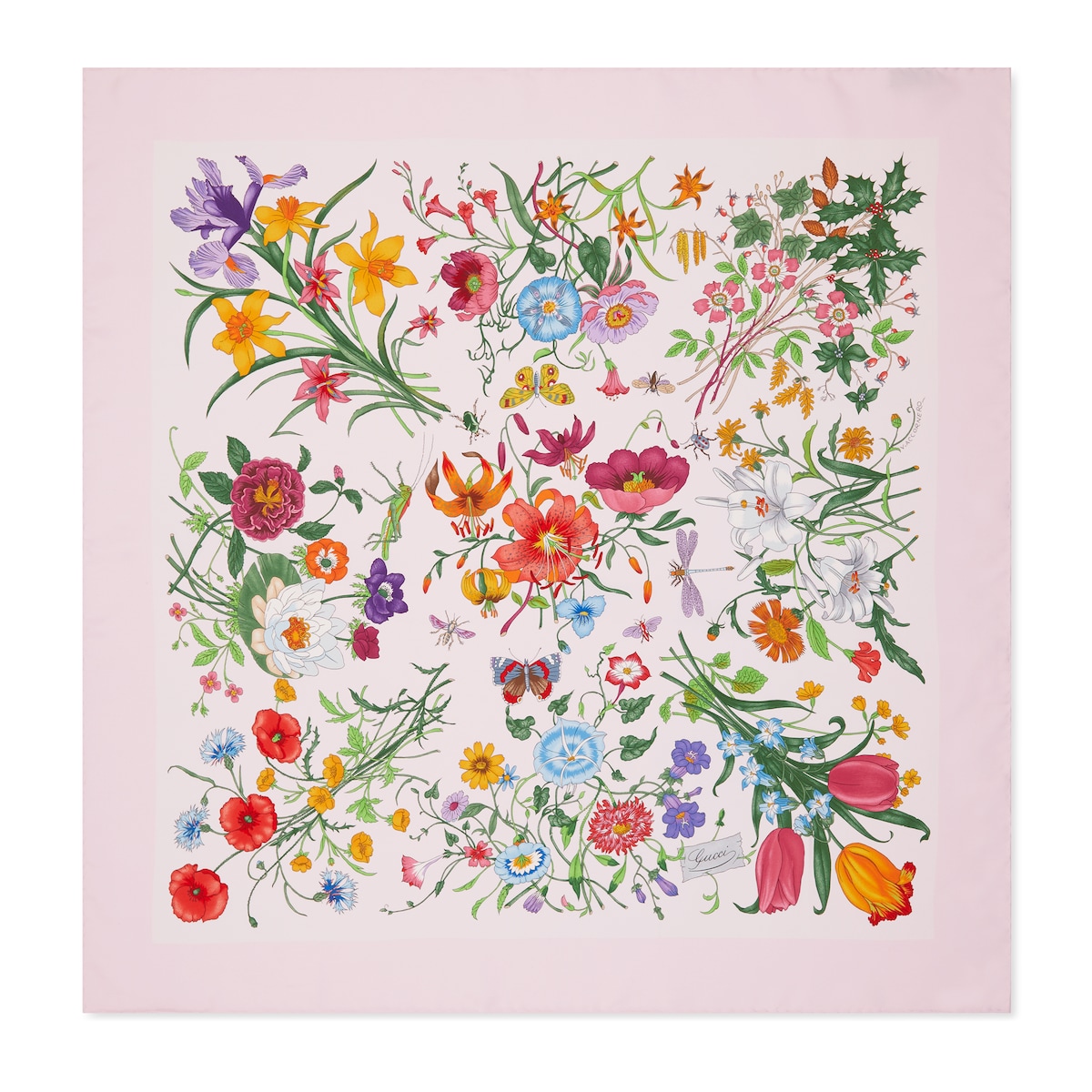 Printed Silk Twill Carré