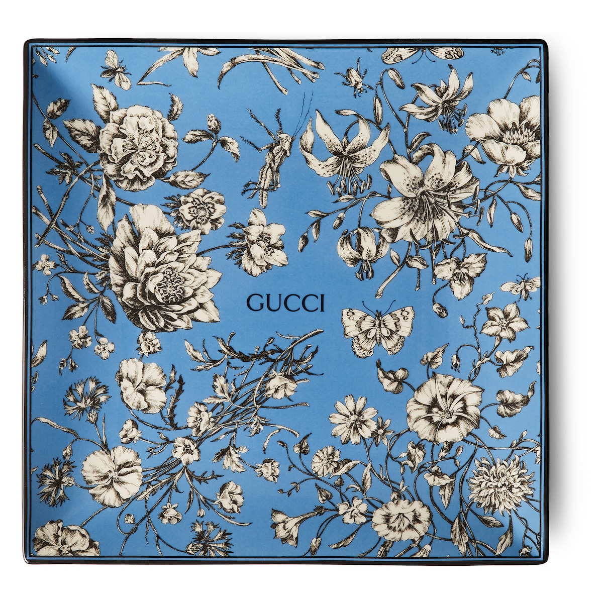 Gucci Flora Sketch Print Large Trinket Tray