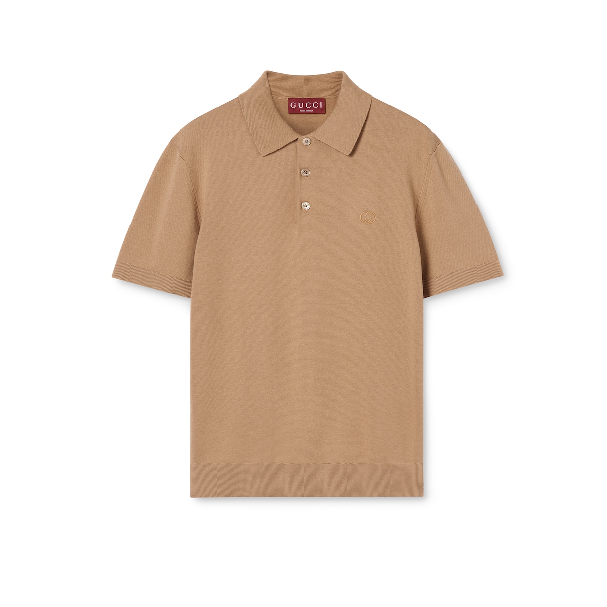 Gucci Silk Cotton Polo Shirt With Embroidery
