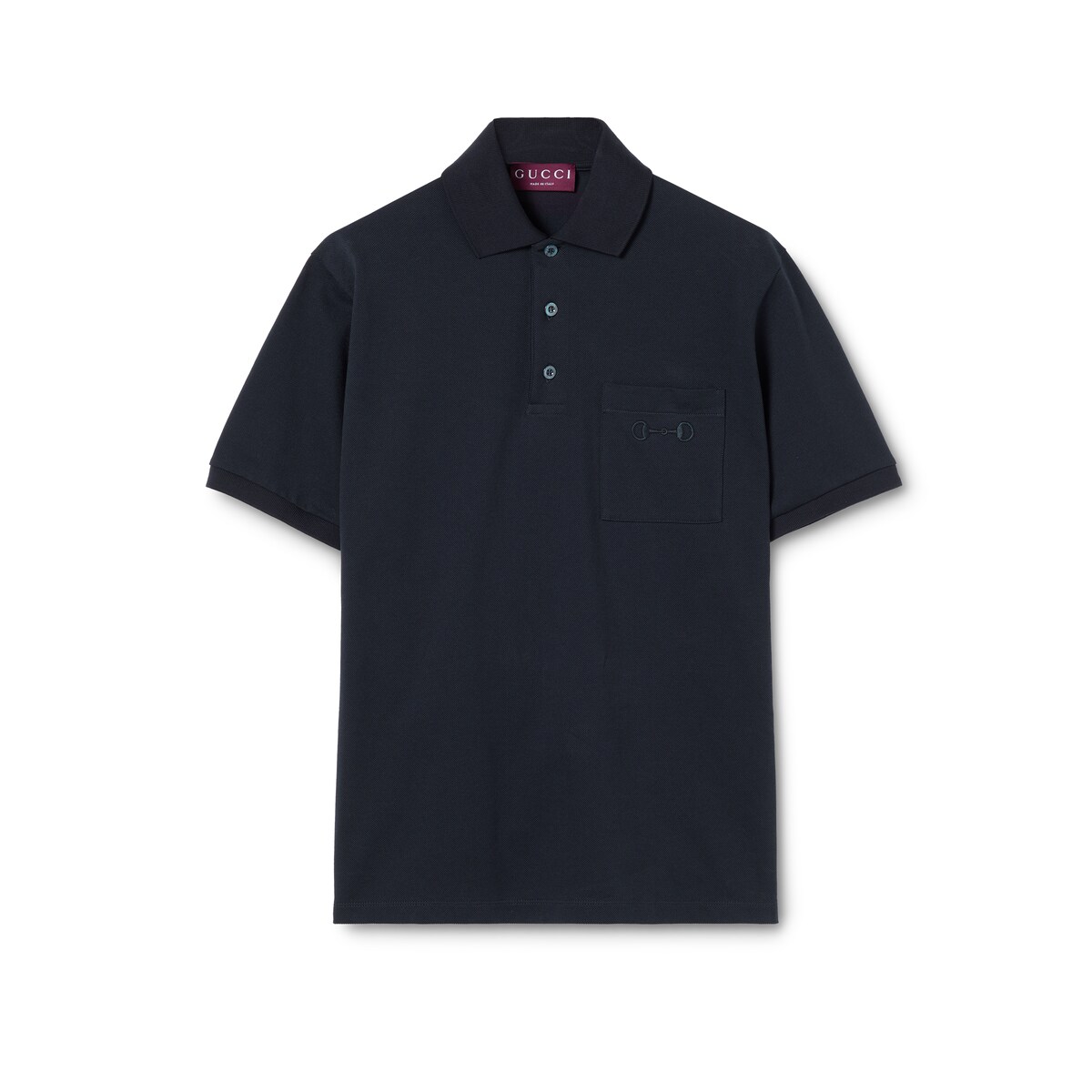 Gucci Cotton Piquet Polo Shirt With Embroidery