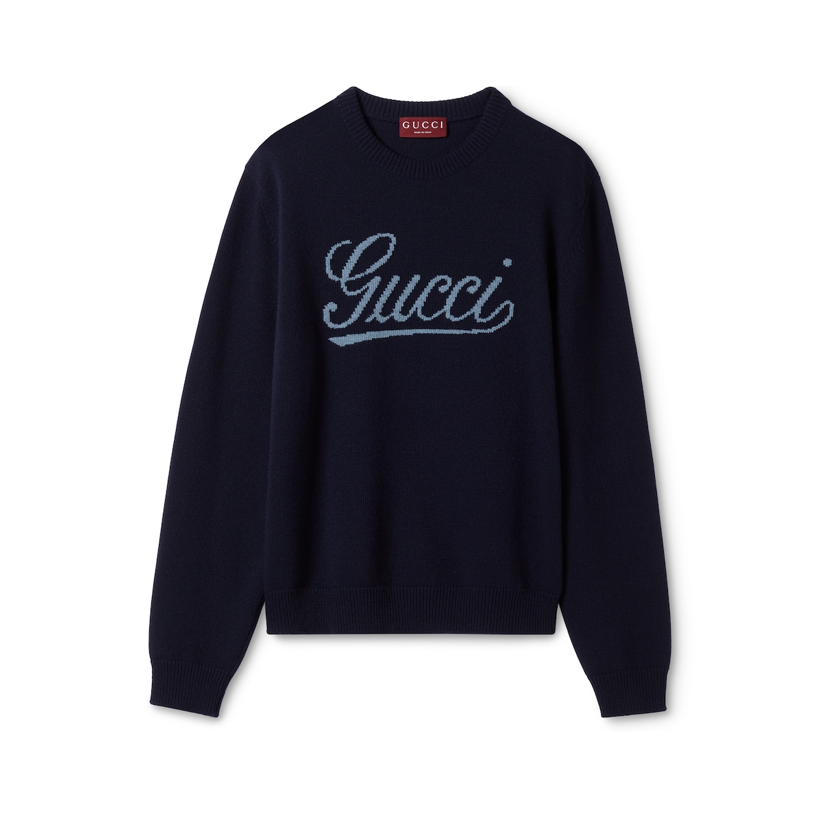 Knit Wool Sweater With Intarsia