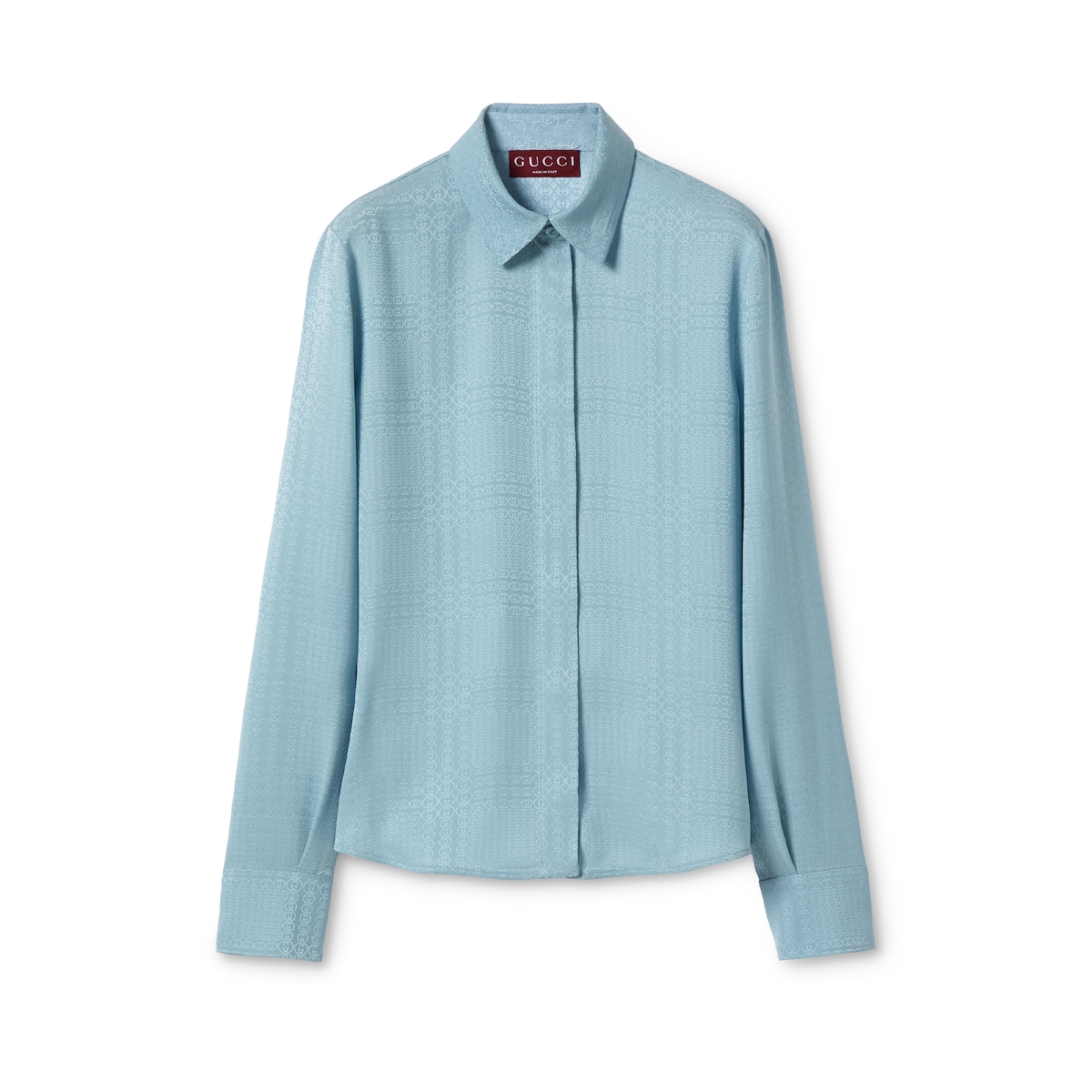 Gucci Interlocking G Silk Jacquard Shirt