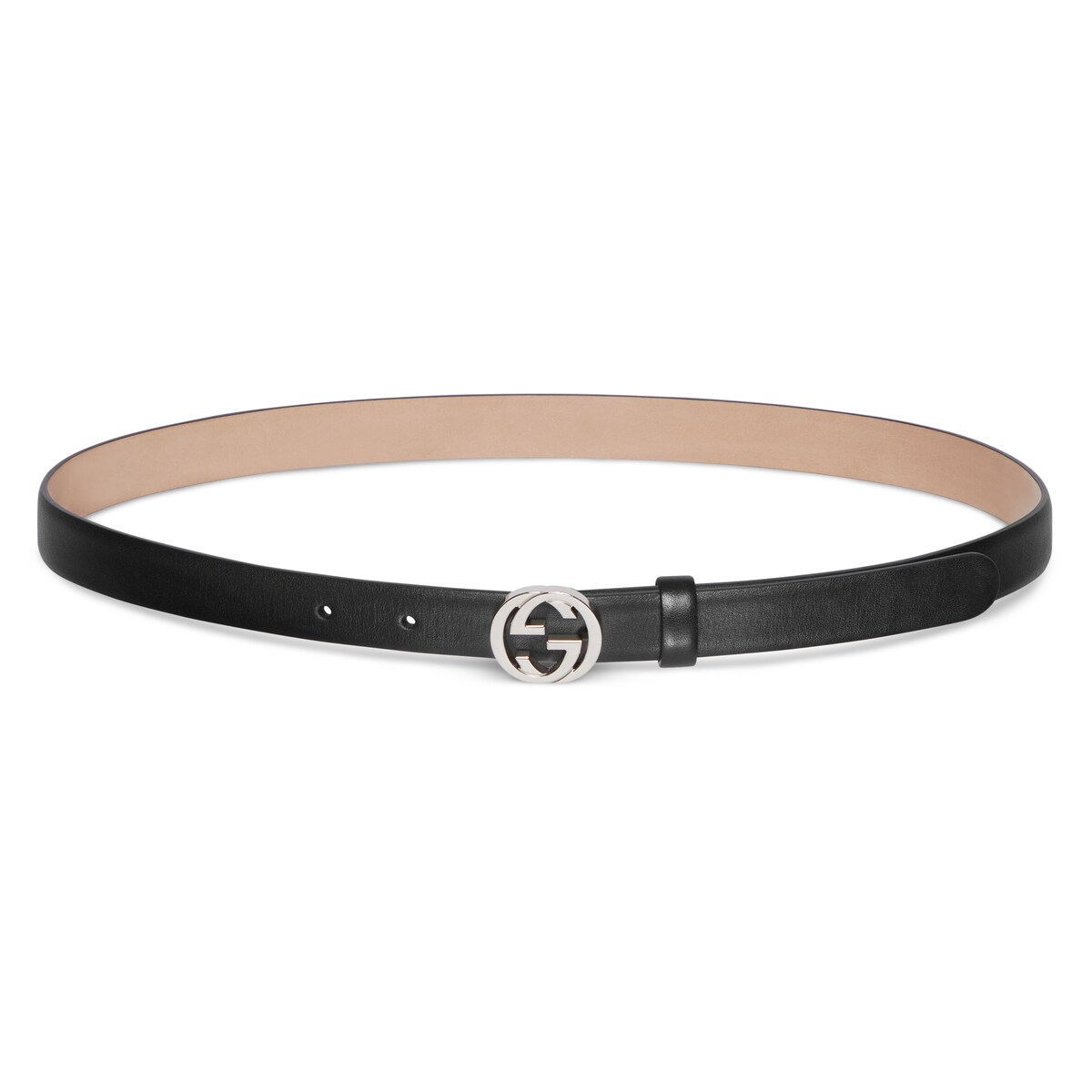 Thin Belt With Interlocking G Buckle