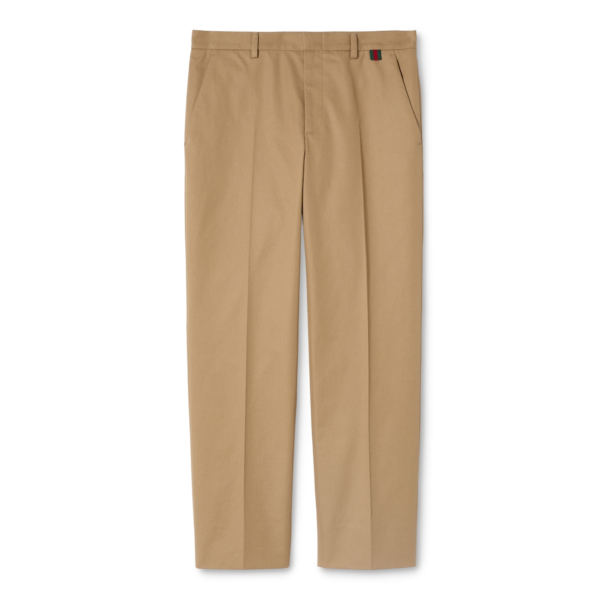 Cotton Twill Pants With Web Detail