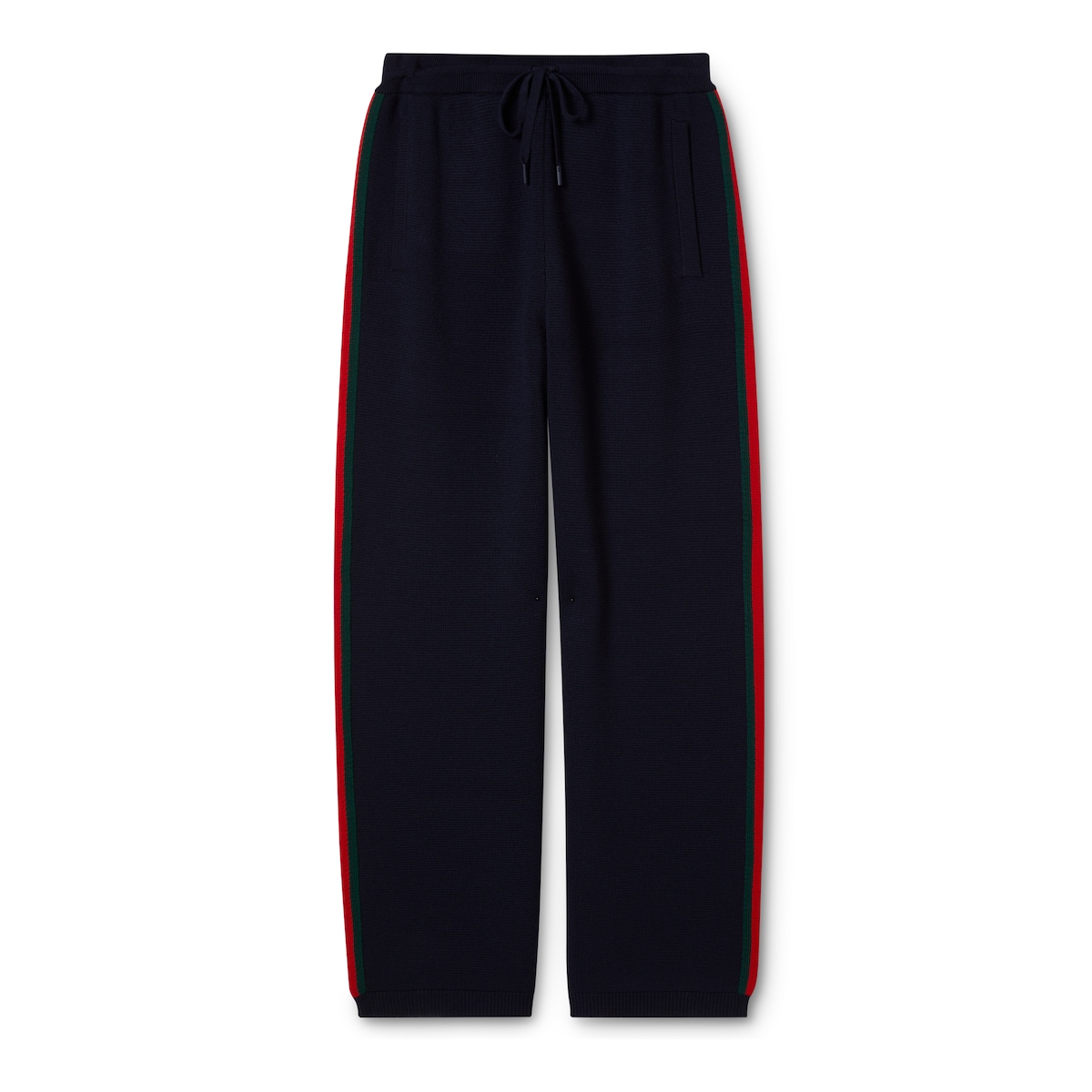 Gucci Stitch Wool Leisure Pants With Web