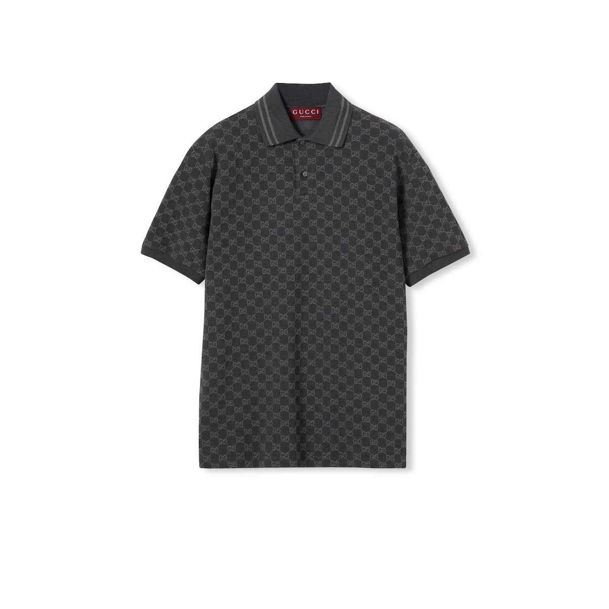 Gucci GG Cotton Piquet Jacquard Polo Shirt