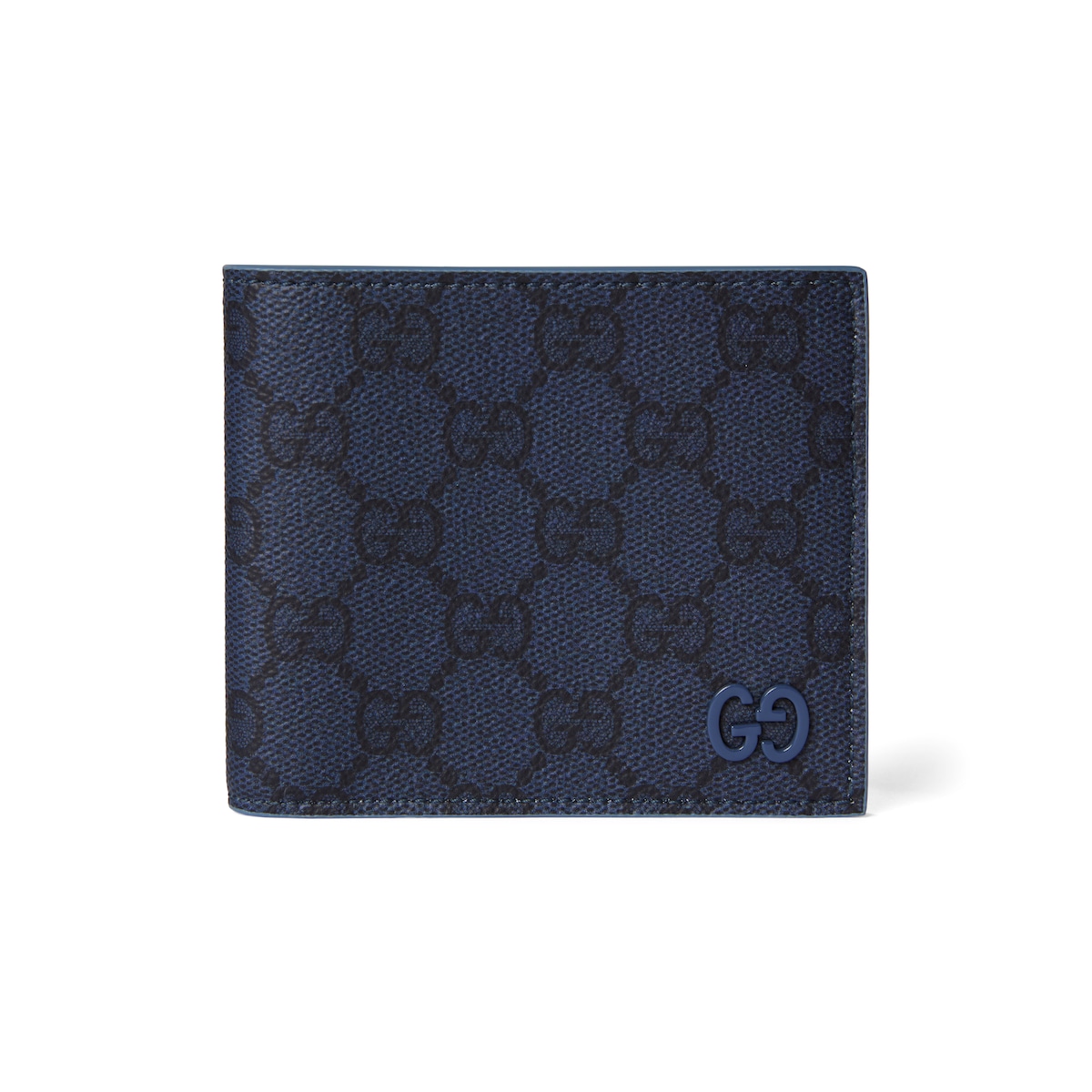 Gucci Dusty Blue Interior GG Bi-fold Wallet