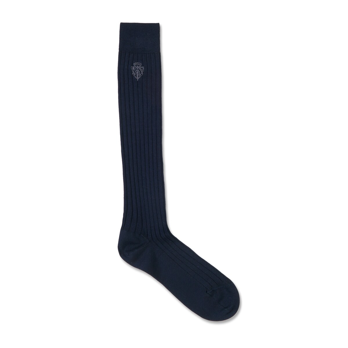 Gucci Knit Cotton Socks With Embroidery