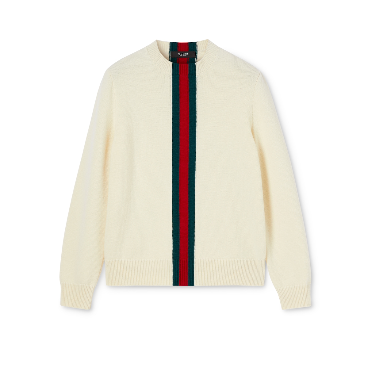 Gucci Knit Wool Sweater With Web Intarsia