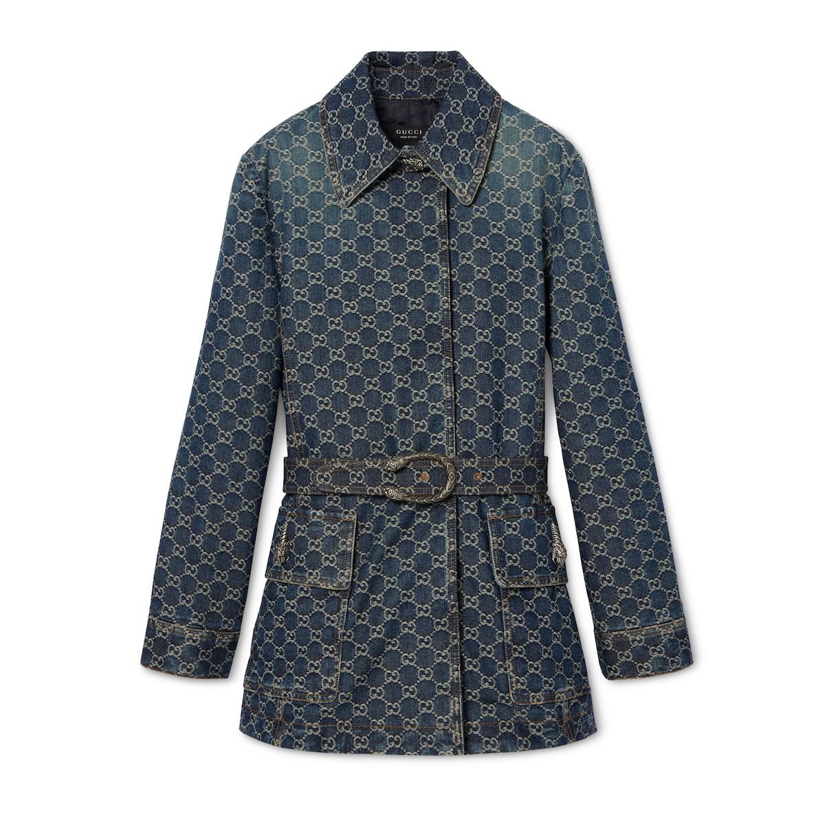 Gucci GG Cotton Denim Jacquard Jacket