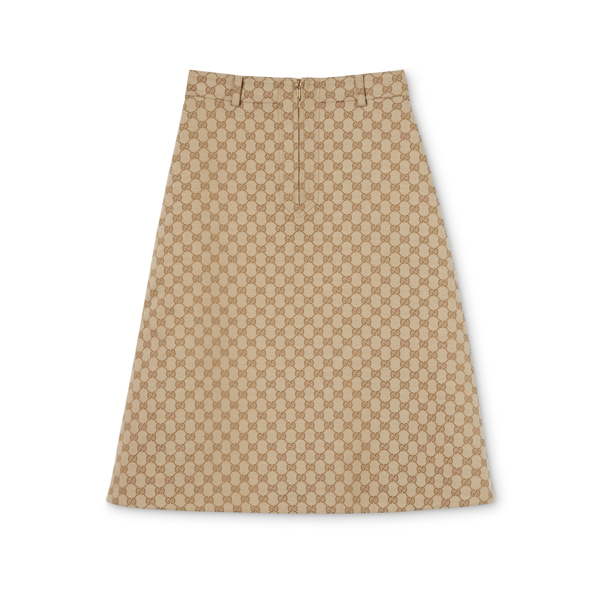 Gucci GG Cotton Canvas Fabric Skirt