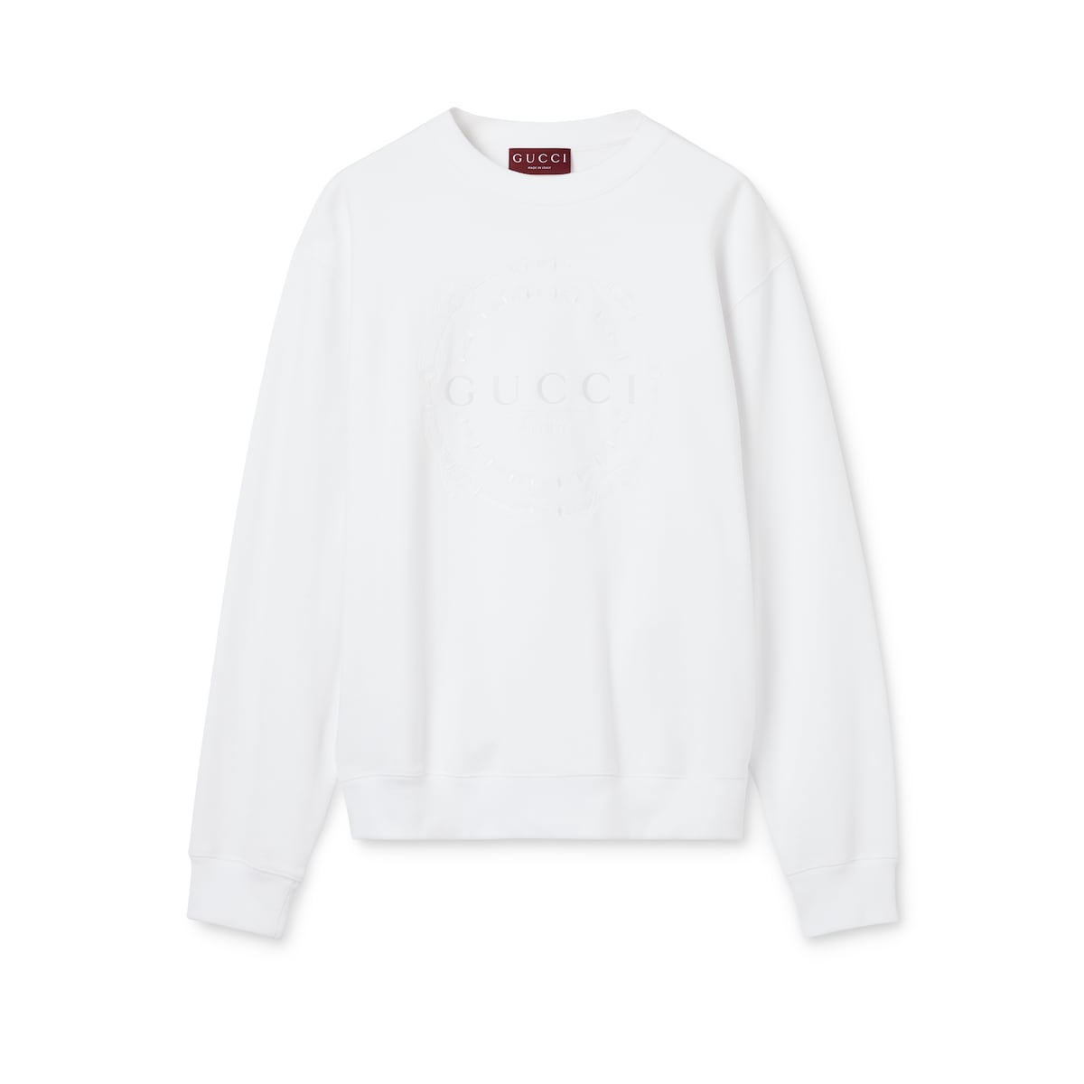 Cotton Jersey Sweatshirt With Embroidery