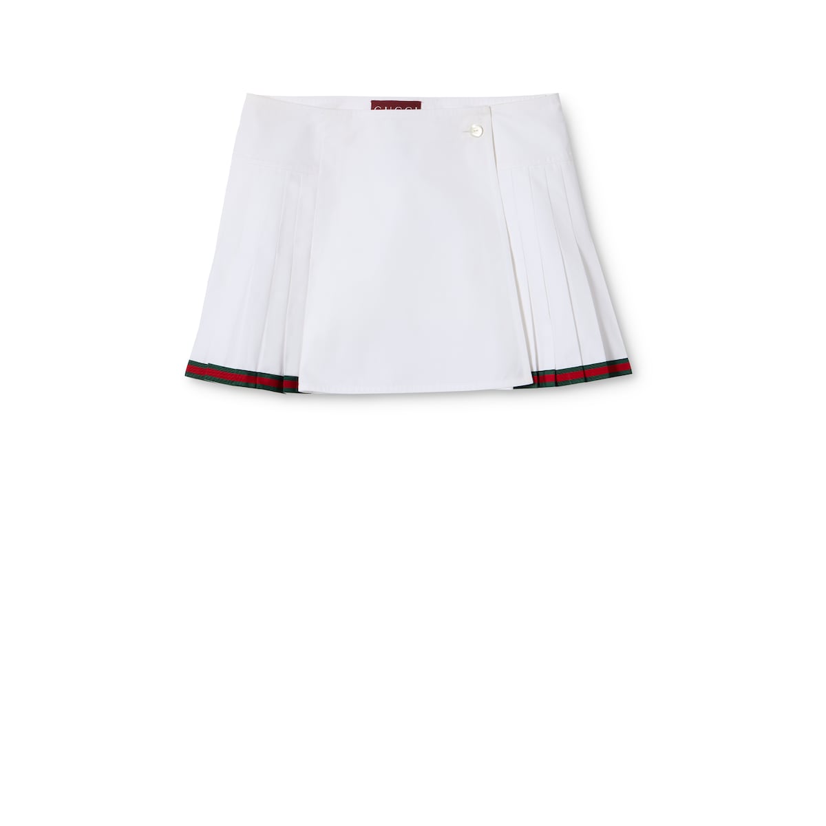 Gucci Heavy Cotton Poplin Pleated Skirt