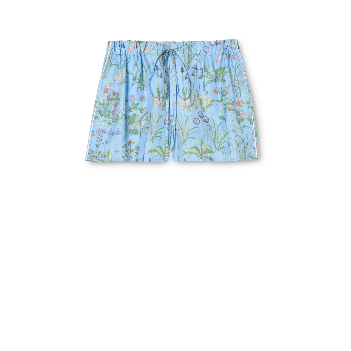 Printed Silk Twill Shorts Printed Silk Twill Shorts