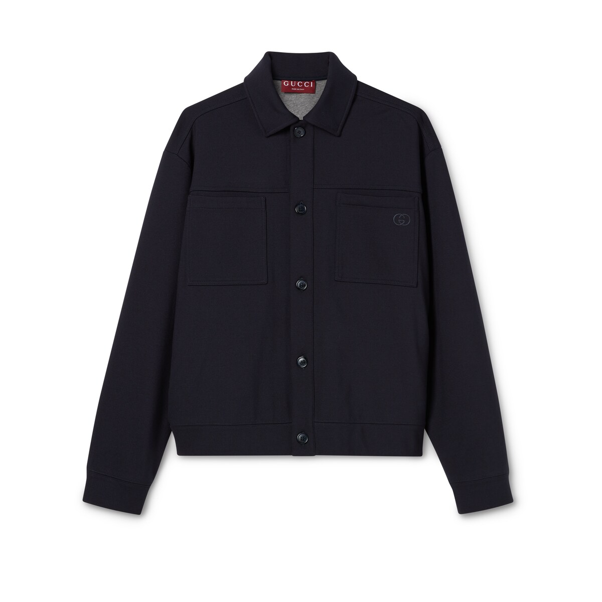 Gucci Cotton Jersey Jacket With Embroidery