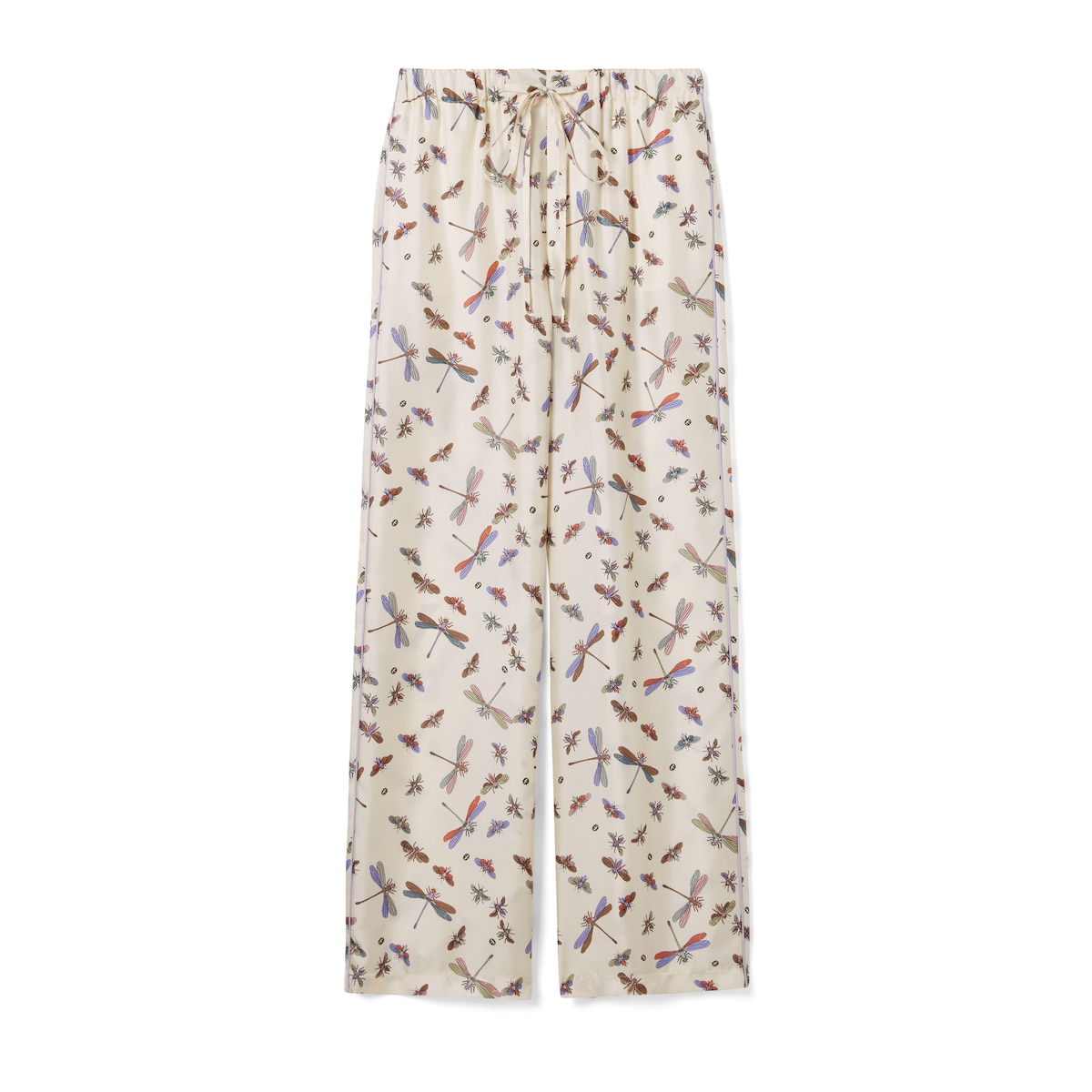 Printed Silk Twill Pants Printed Silk Twill Pants