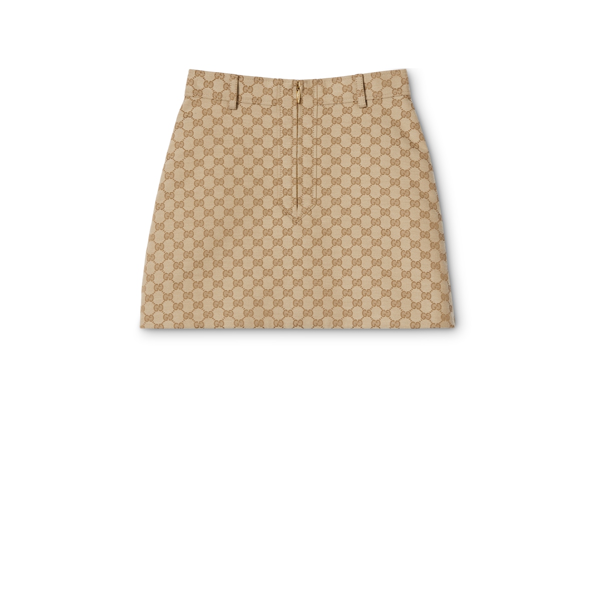 Gucci GG Cotton Canvas Jacquard Fabric Skirt