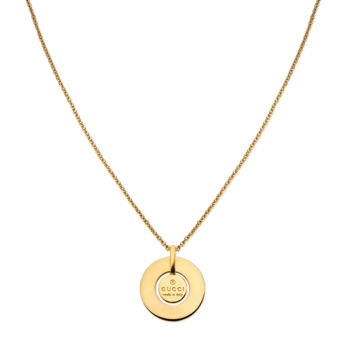 Gucci Trademark Pendant Necklace