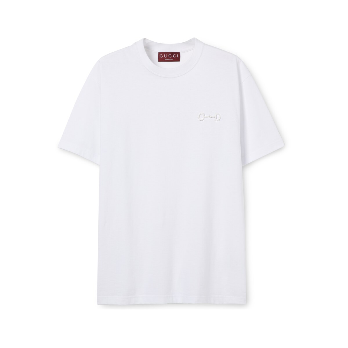 Cotton Jersey T-shirt With Embroidery Cotton Jersey T-shirt With Embroidery