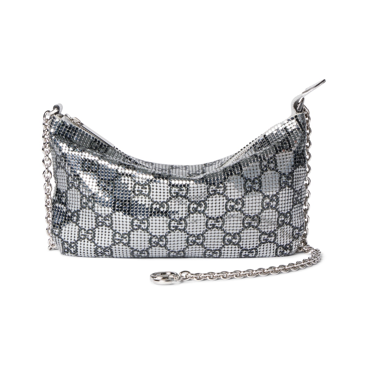 Gucci Metallic Evening Bag With Charm