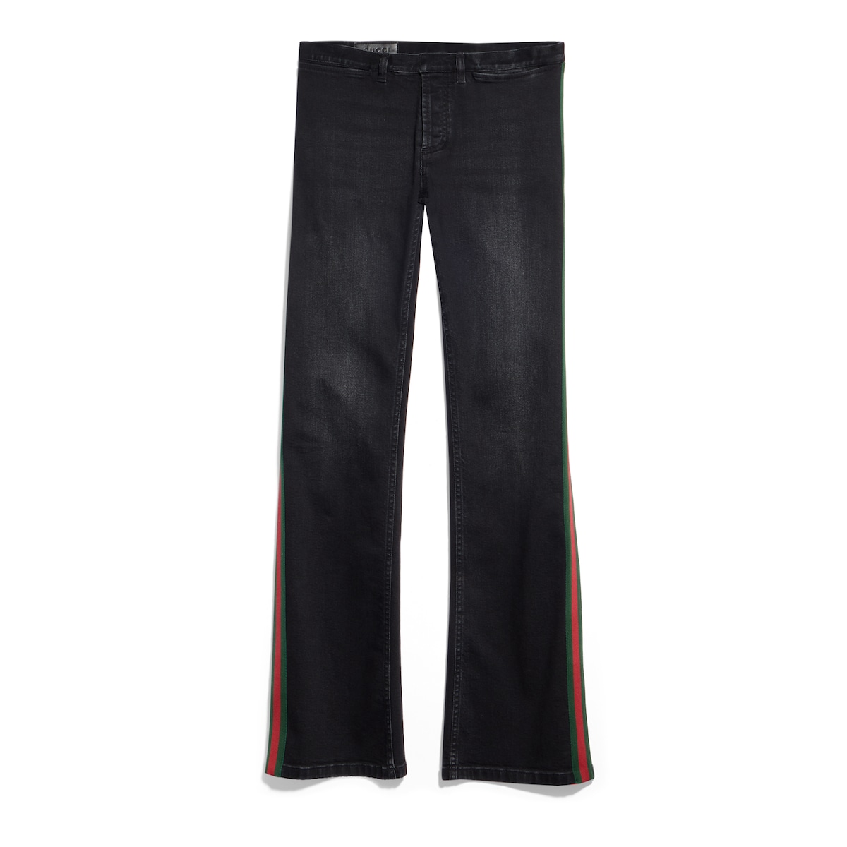 Gucci Cotton Denim Pants With Web