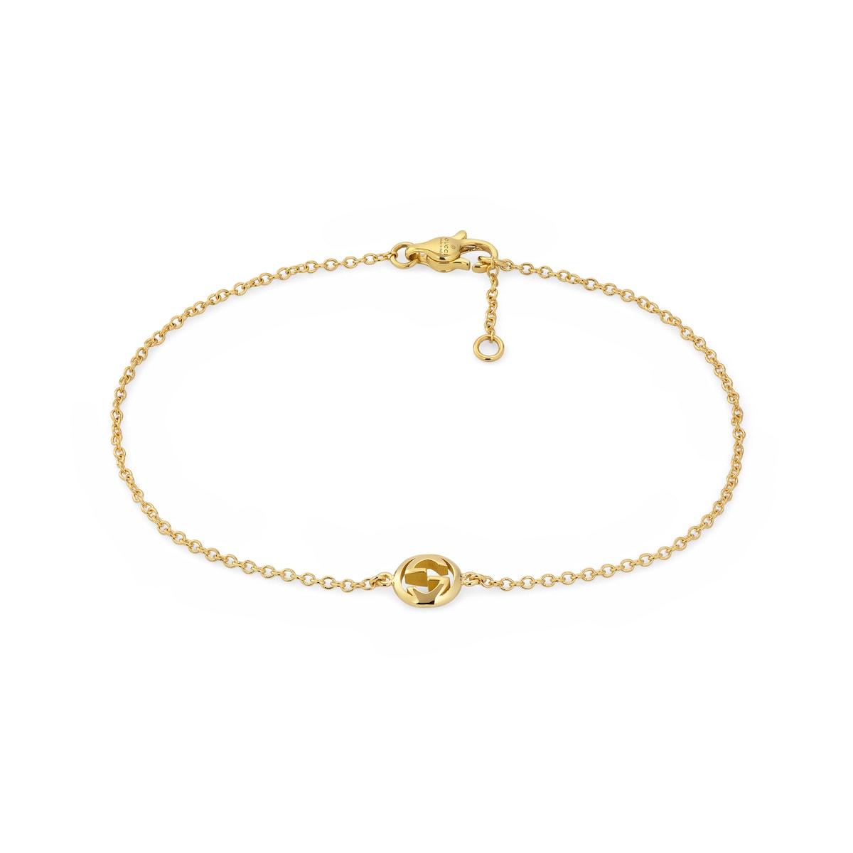 Gucci Interlocking 18k Chain Bracelet