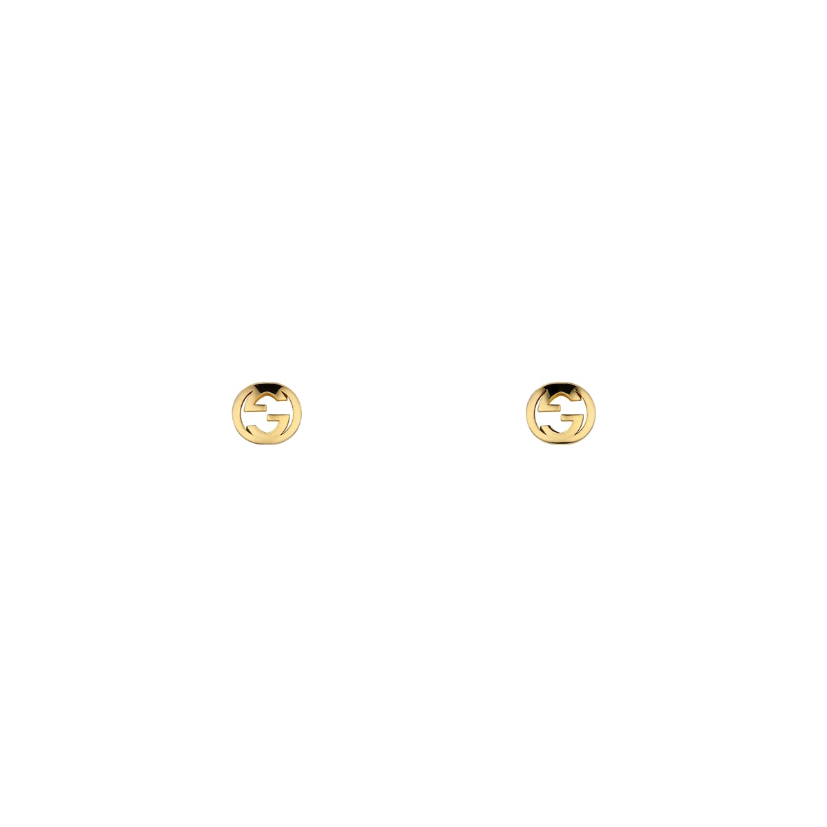 Gucci Interlocking 18k Stud Earrings