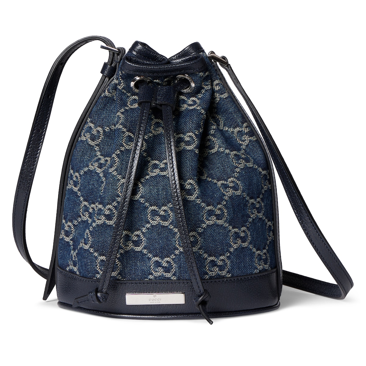 Gucci Mini Bucket Bag With Gucci Plaque
