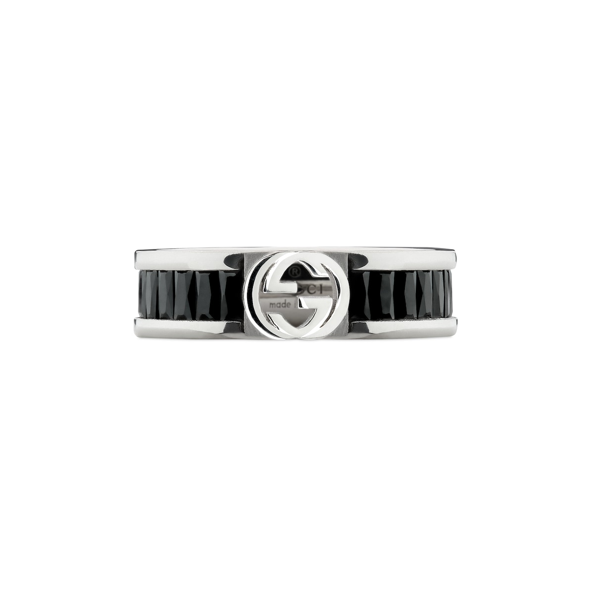 Gucci Interlocking Crystal Ring