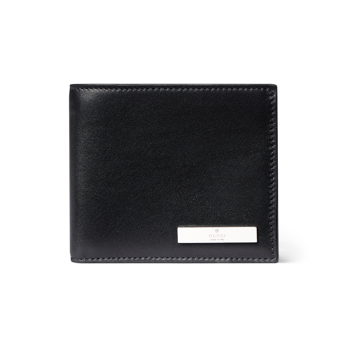 Gucci Bi-fold Wallet With Metal Tag