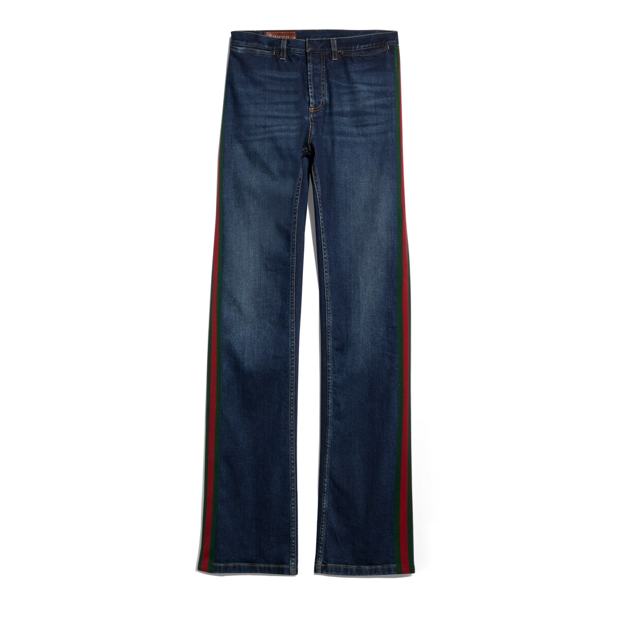 Gucci Cotton Denim Pants With Web