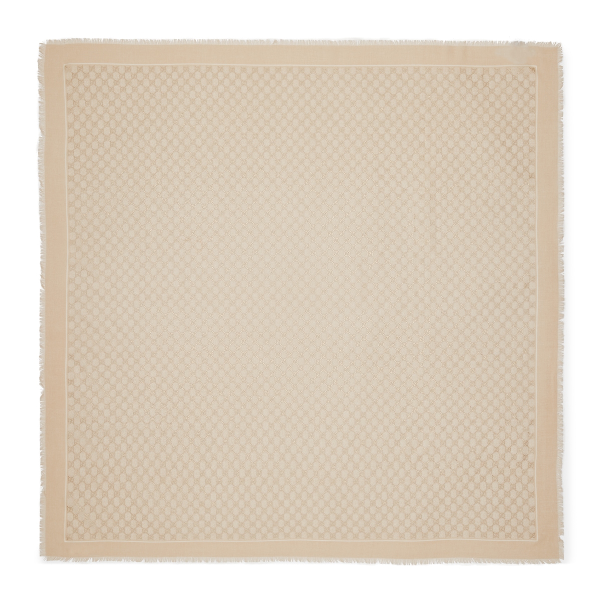 Gucci Laminated GG Wool Shawl