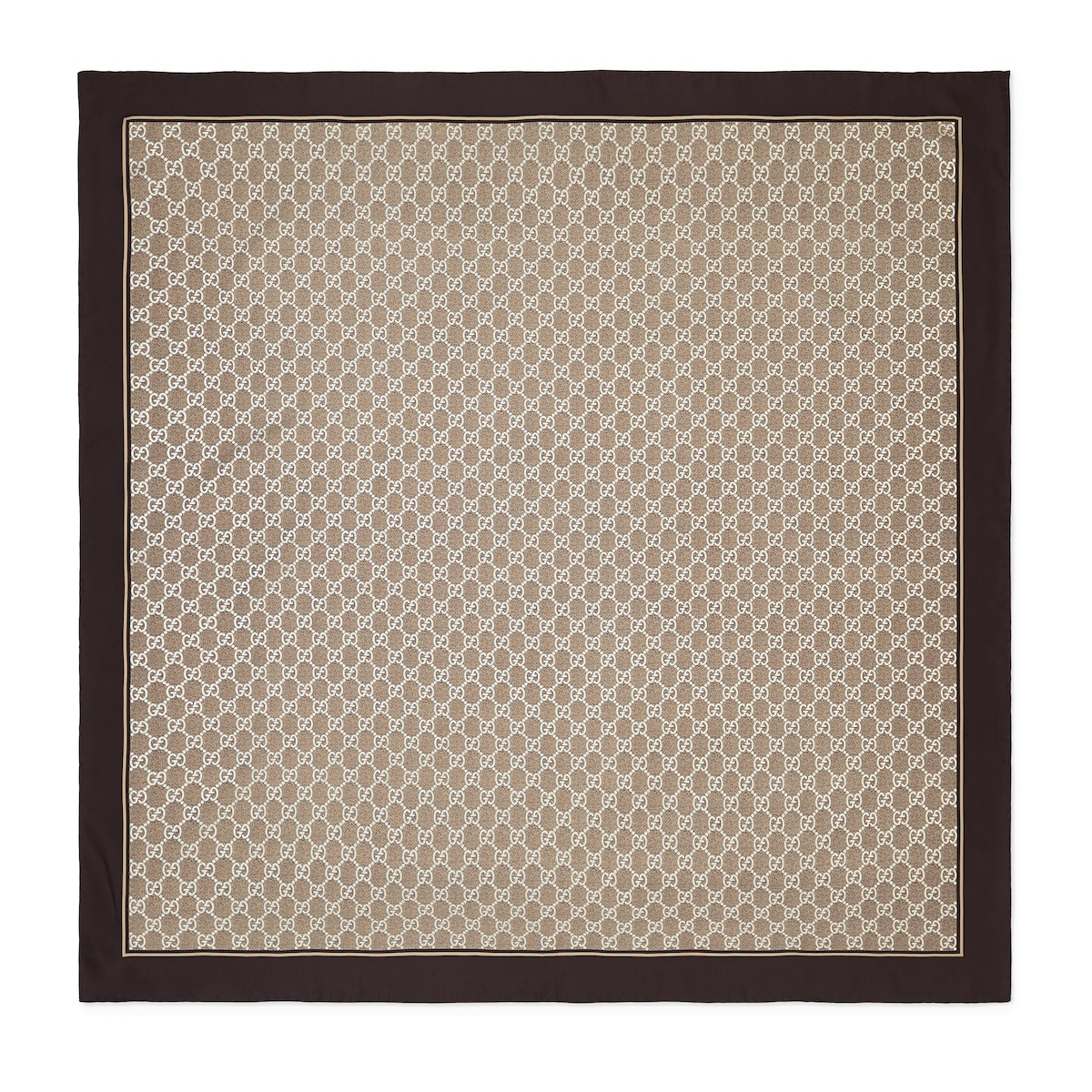 Laminated Printed Silk Twill Carré