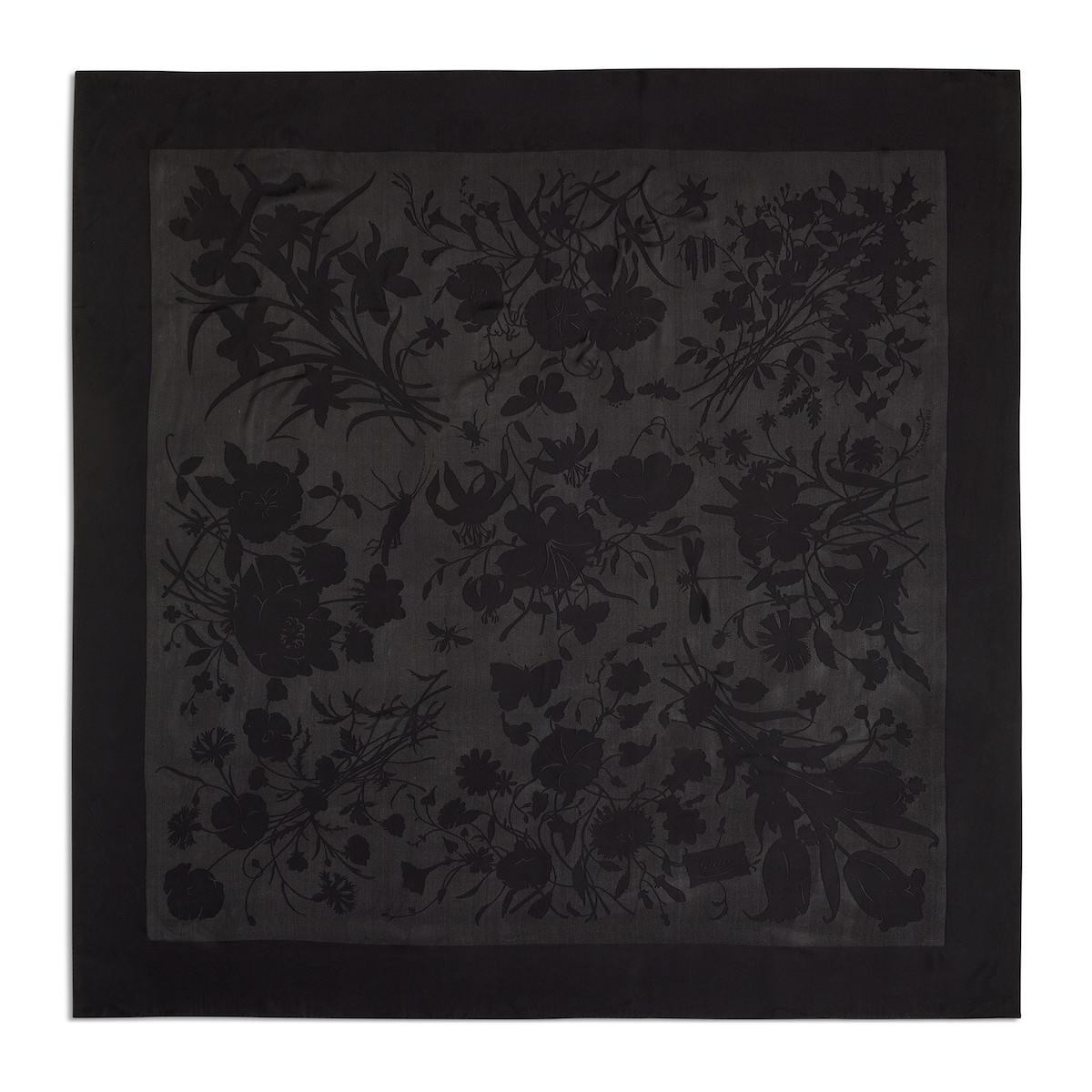 Gucci Printed Viscose Silk Devoré Shawl