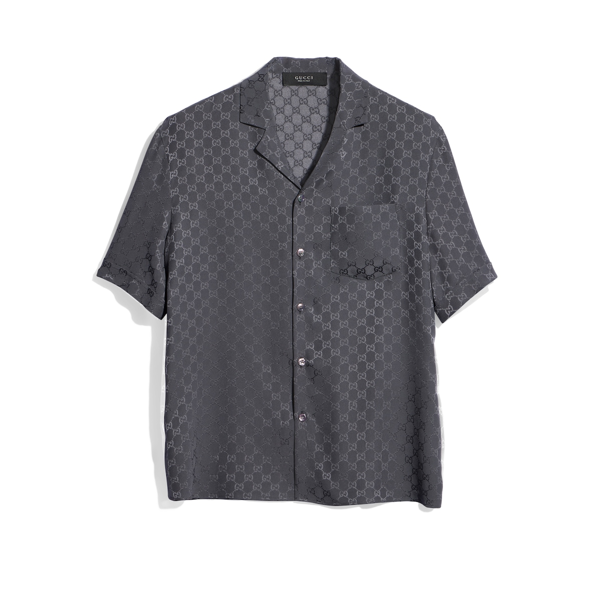 Gucci GG Silk Jacquard Bowling Shirt
