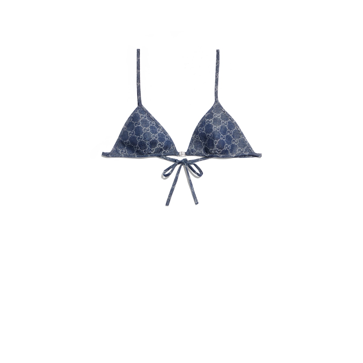 GG Light Cotton Denim Jacquard Top