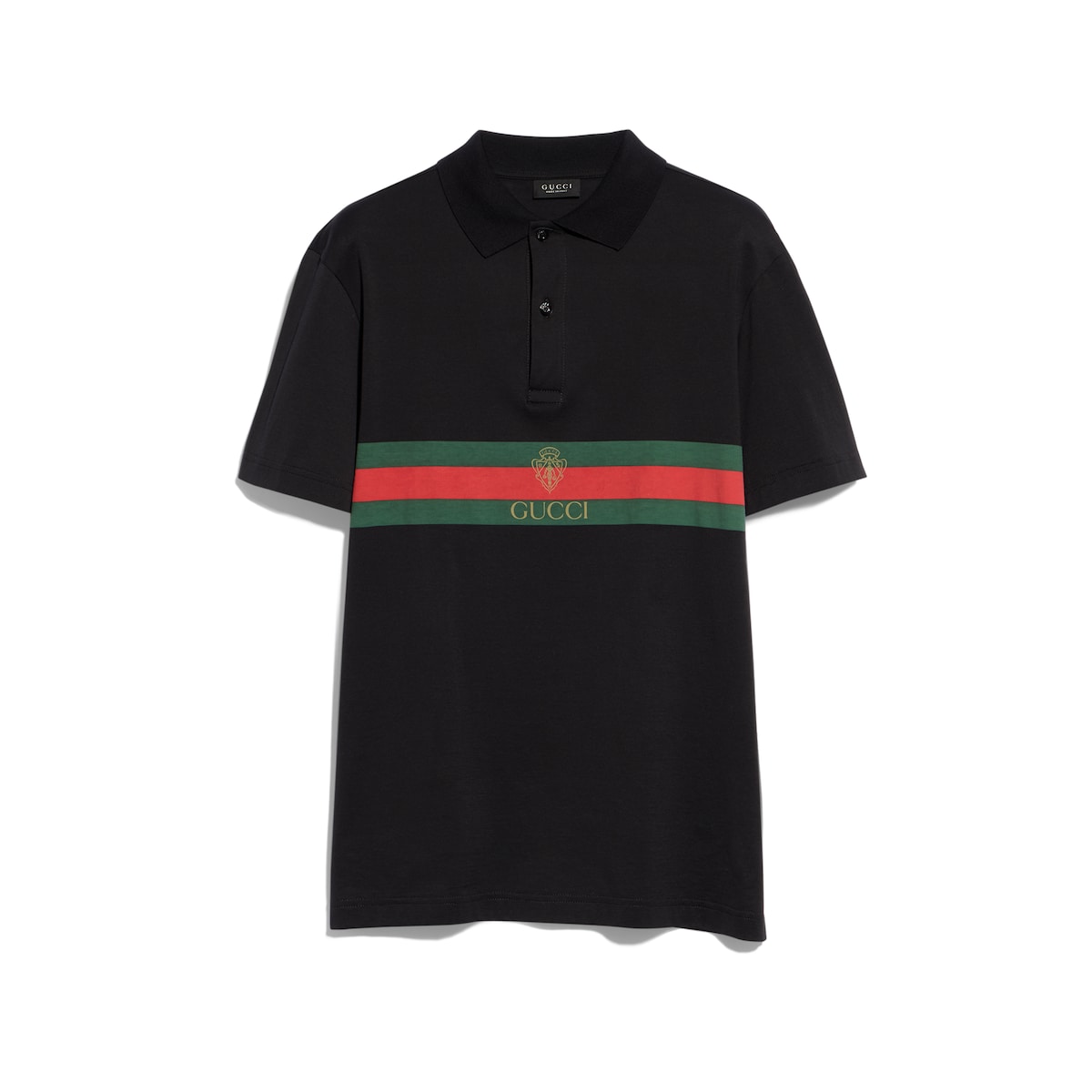 Gucci Cotton Jersey Polo Shirt With Print