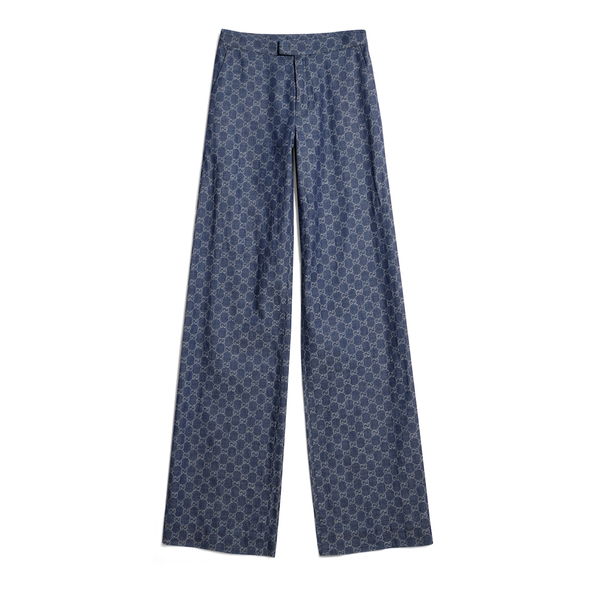 Gucci GG Cotton Denim Jacquard Pants