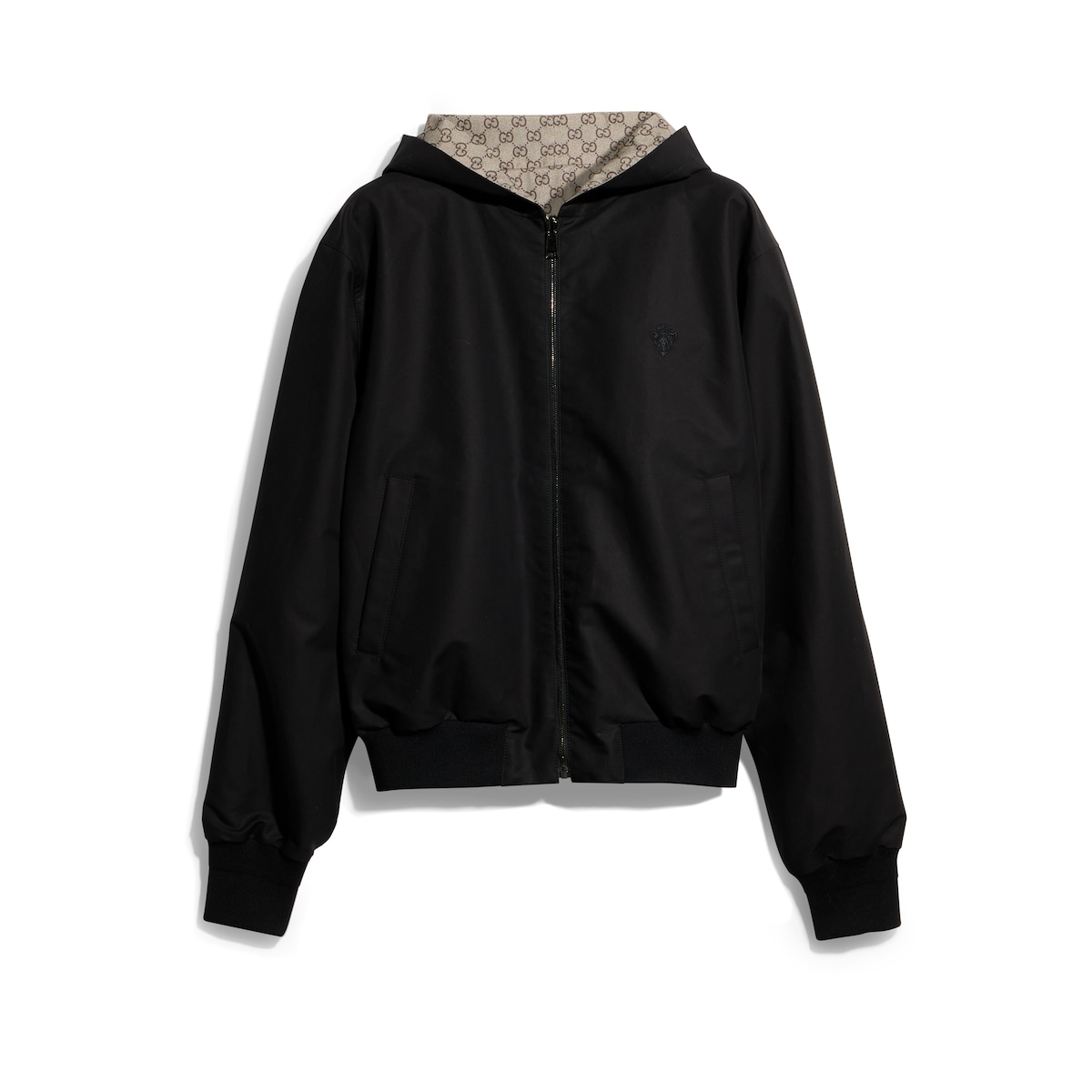Gucci Reversible Cotton Canvas Zip Jacket