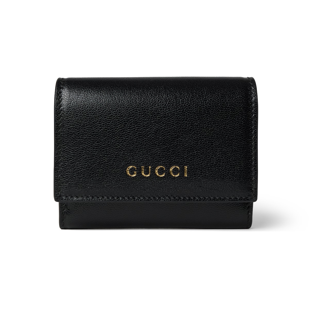 Bi-fold Card Case With Gucci Lettering Bi-fold Card Case With Gucci Lettering