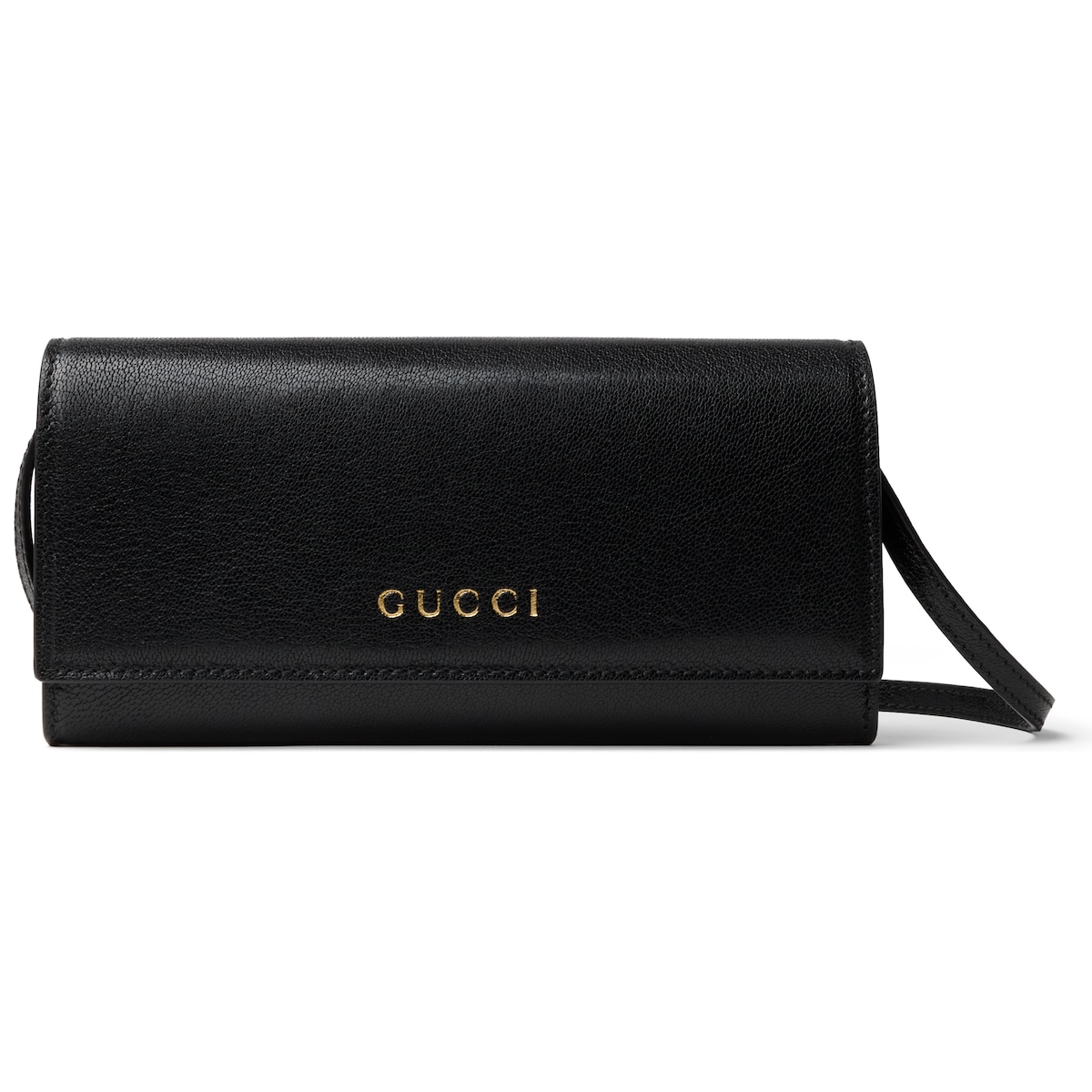 Wallet With Strap And Gucci Lettering