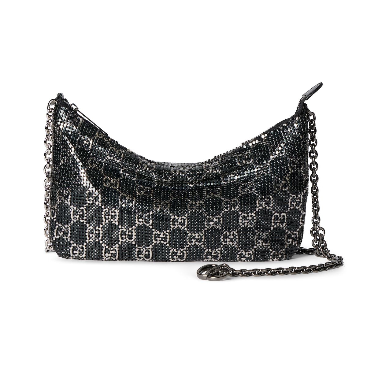 Gucci Metallic Evening Bag With Charm