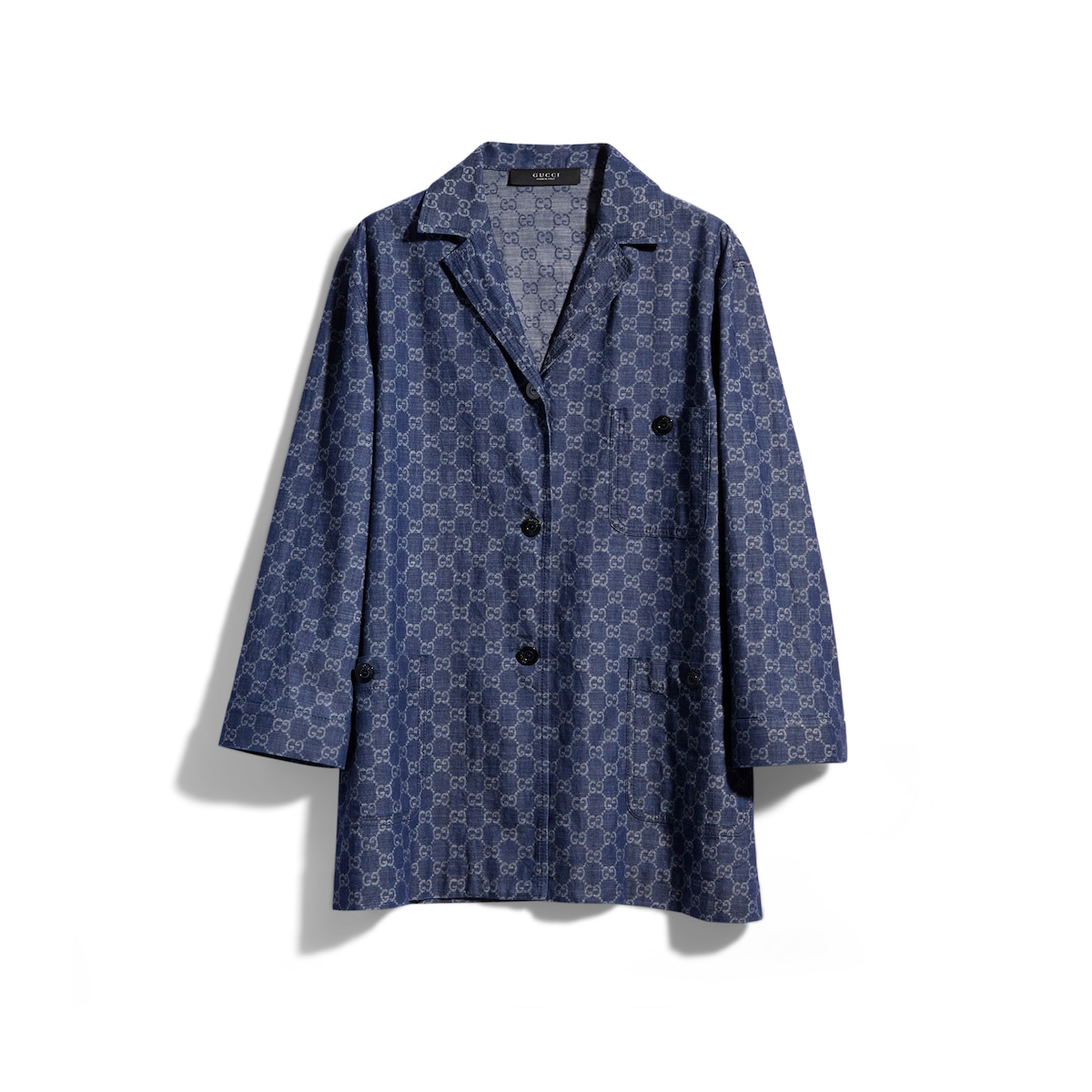 Gucci GG Cotton Denim Jacquard Jacket