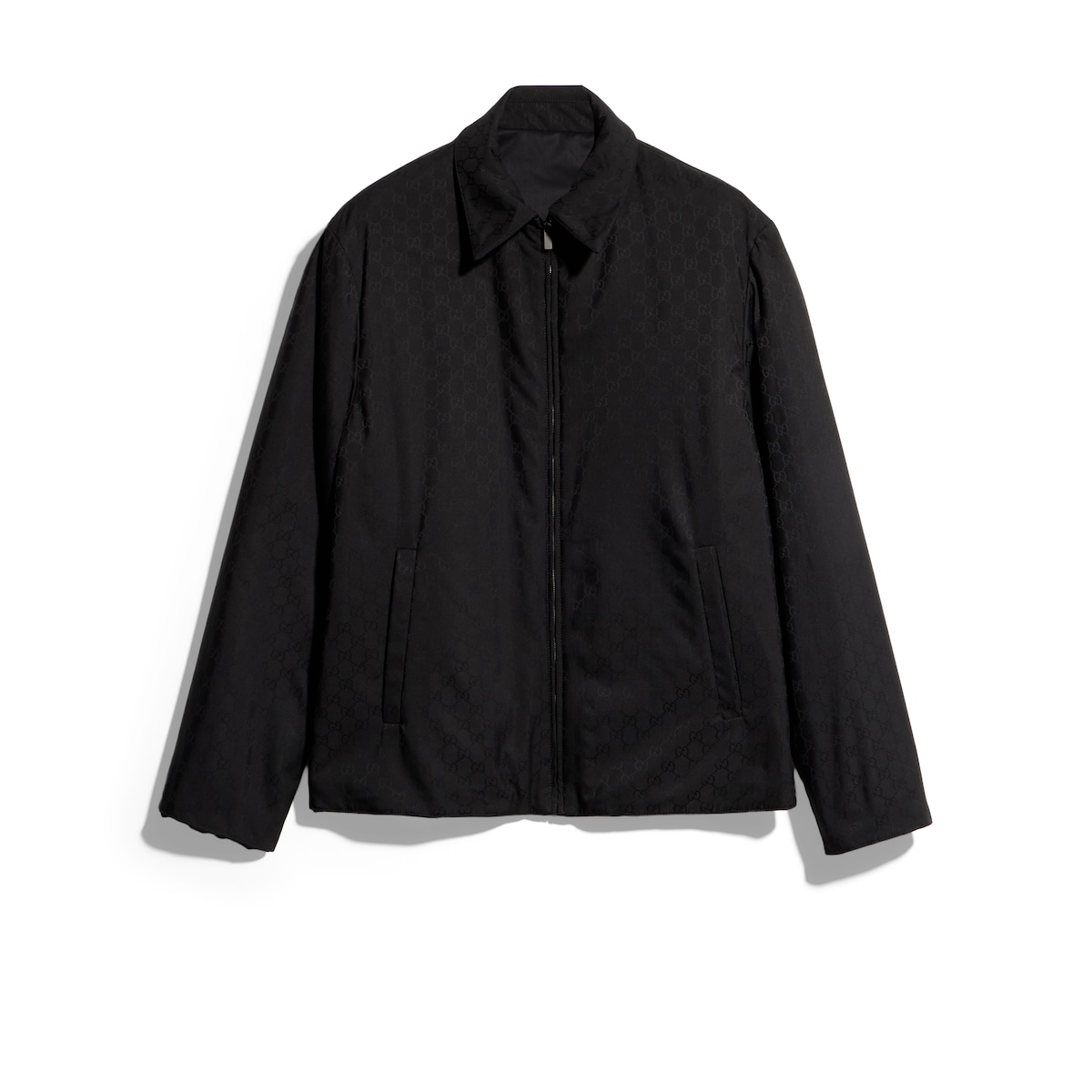 Gucci Reversible Wool And Nylon Zip Jacket