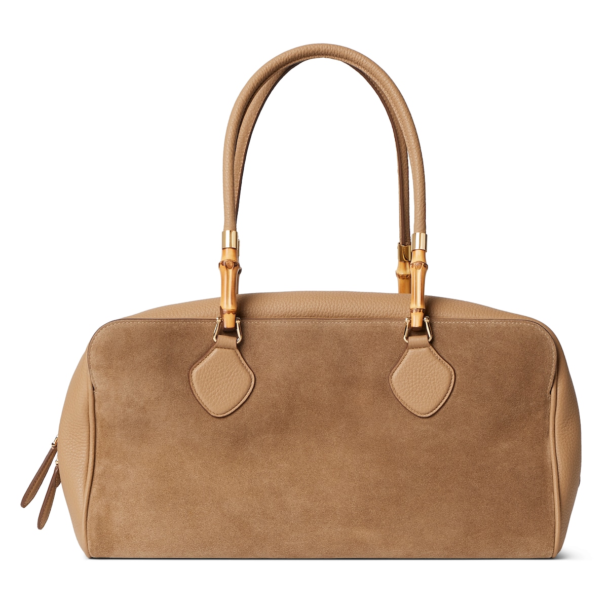 Large Boston Bag With Bamboo