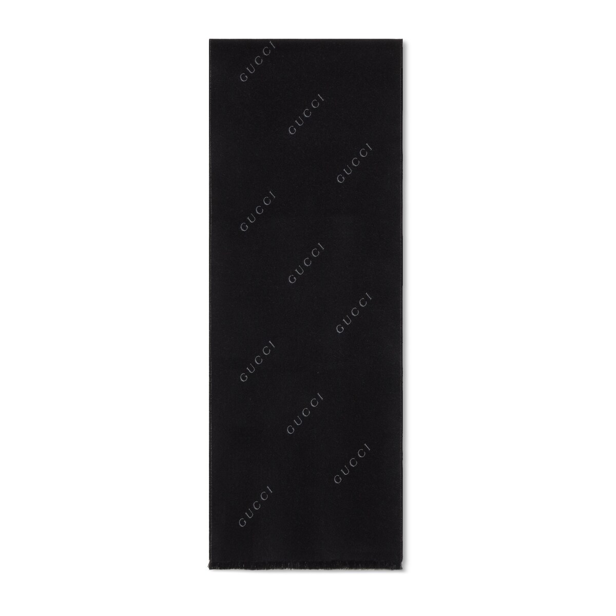 Gucci Wool Silk Jacquard Scarf
