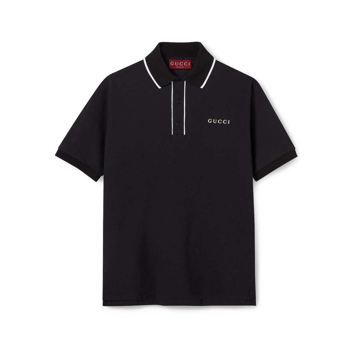 Gucci Cotton Piquet Polo Shirt With Embroidery